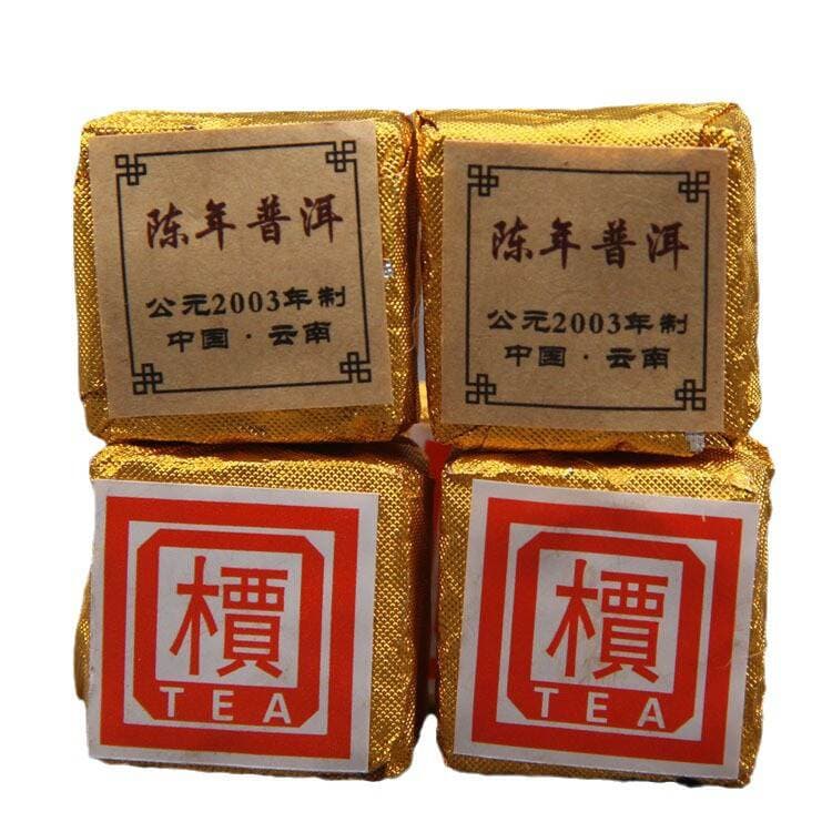 2003 Yunnan Pu'er Çayı, bişmiş, mini kərpic/Tuo 5
