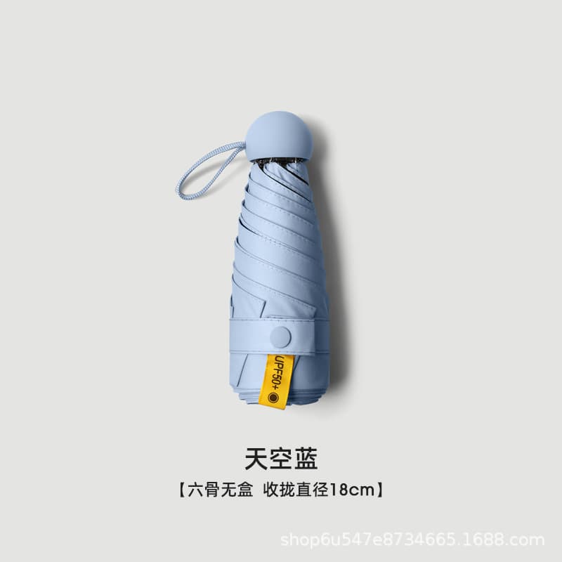 Sky Blue -6 Bone Full Shading-Single Umbrella