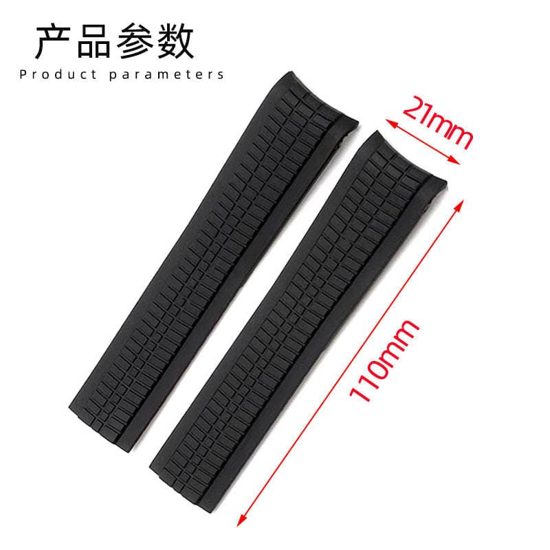 Adapted to Baida Fei Li Glow Rubber Strap Aquanaut Sport Curved Strap Watch Accessories 21mm 5