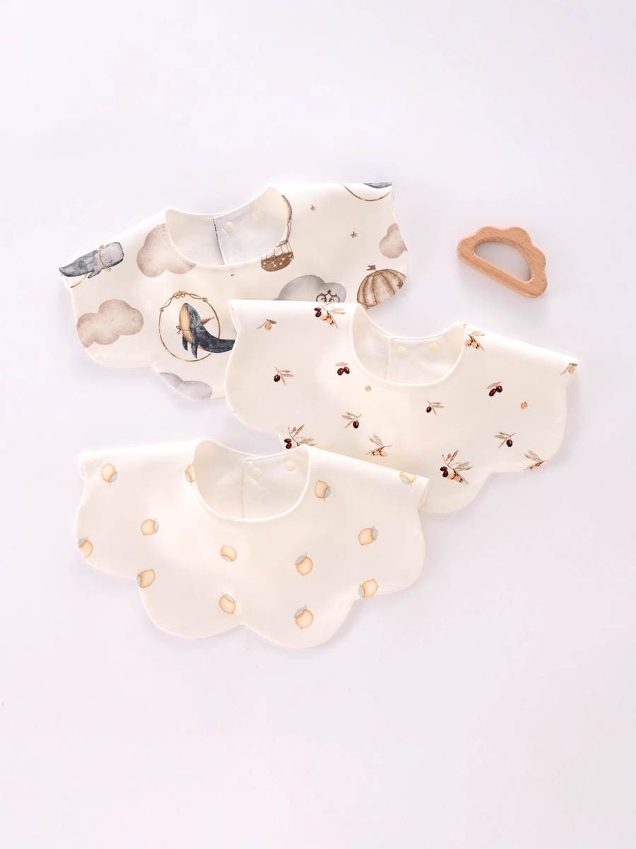 Baby Saliva Towel Newborn Supplies Waterproof Bib Mother and Baby Pure Cotton Bib Type a 360 Degree Enlarged Saliva Towel 2