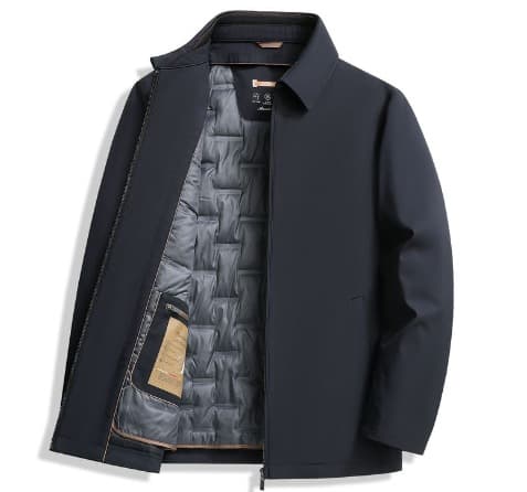 You-yr331 dark blue-removable duck down liner