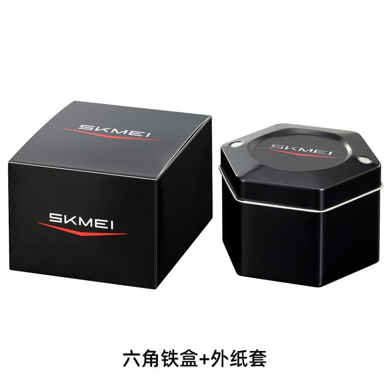 Shimei hexagonal iron box + outer paper cover