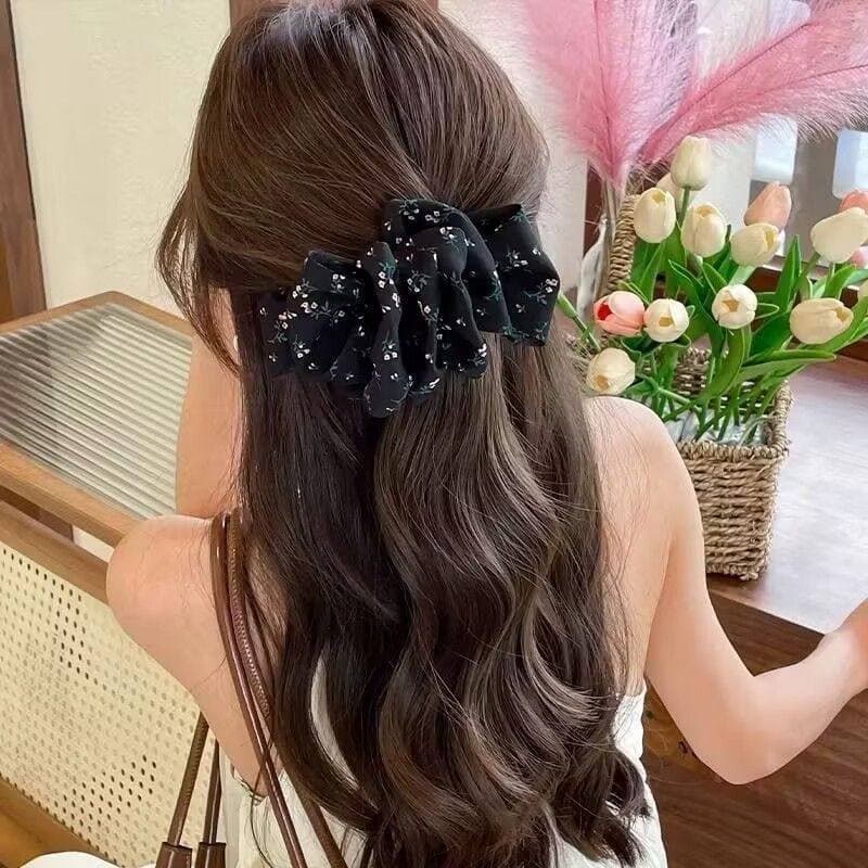 3# black floral - about 12cm