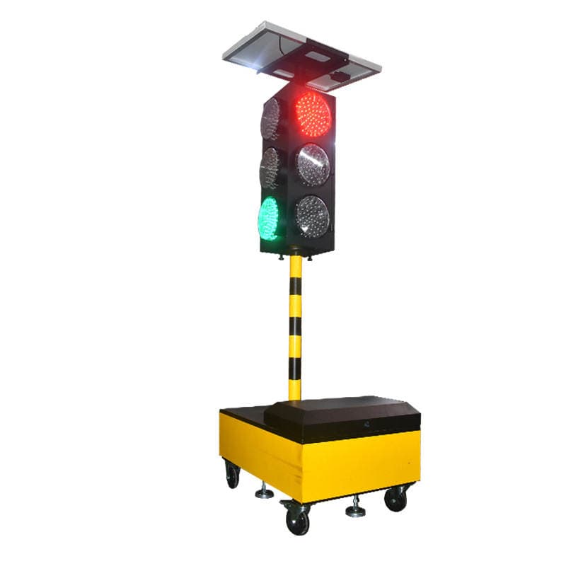 Type 300 Solar Mobile Temporary Traffic Signal Light Multi-time Segment Touch Operation Screen Remote Control Operation 5