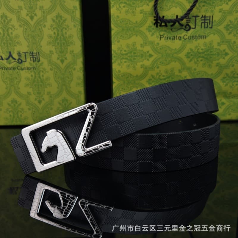 3.8 smooth buckle steel color buckle + belt