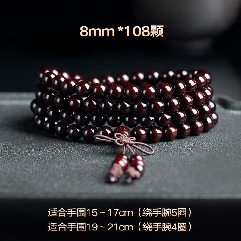 [venus old material] 8mm*108 pieces/small leaf rosewood