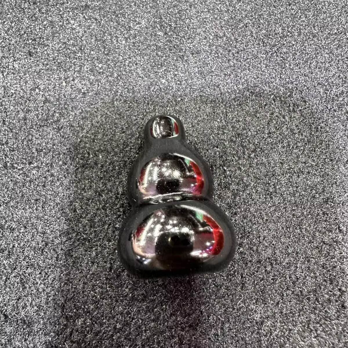 Natural Colored Obsidian Gourd Crystal Ball, High-Quality Silver Obsidian Raw Stone Polished Cross-Border Jewelry, Office and Home Decor Items 2