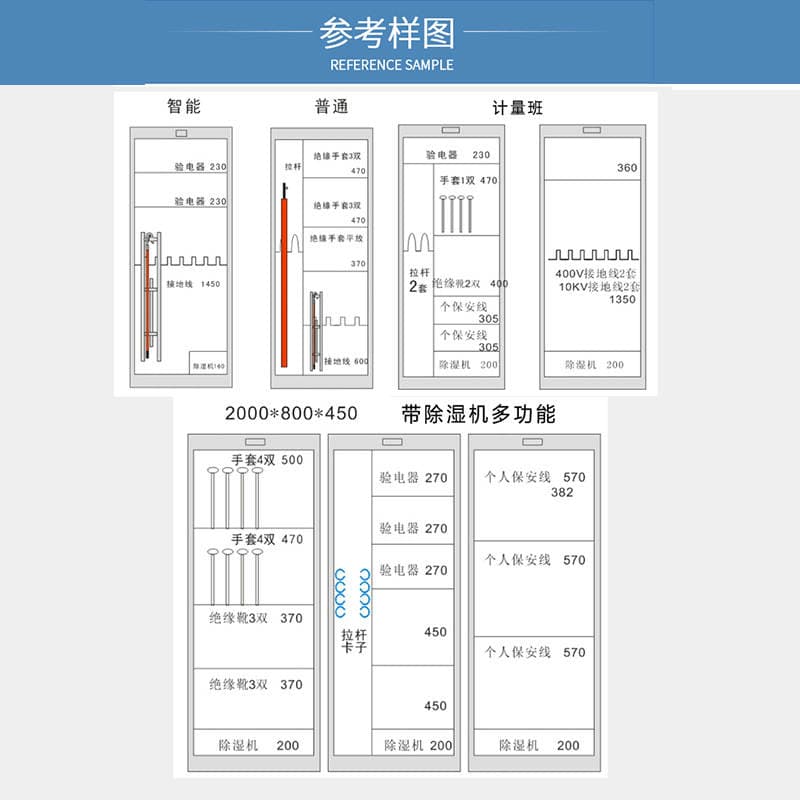 Power Safety Tool Cabinet Distribution Room Intelligent Dehumidification Insulation Tool Cabinet Grounding Wire Cabinet Iron Cabinet Thickening 2