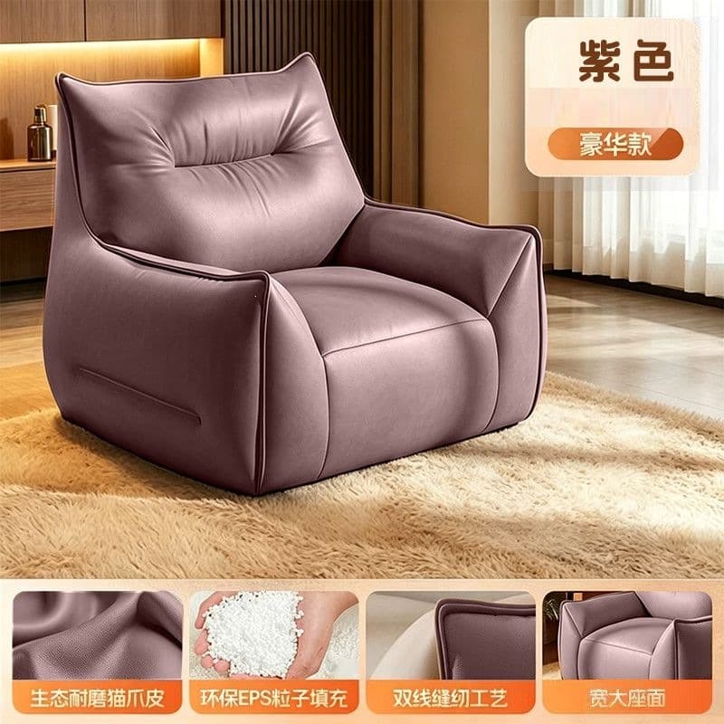 [devil style] purple-single sofa