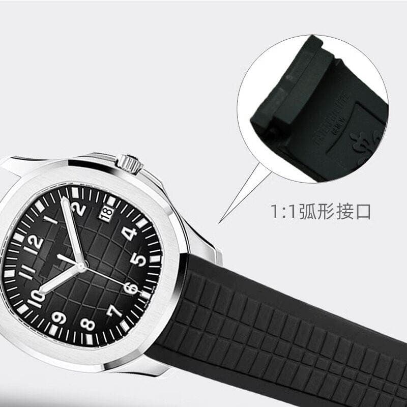 Adapted to Baida Fei Li Glow Rubber Strap Aquanaut Sport Curved Strap Watch Accessories 21mm 2