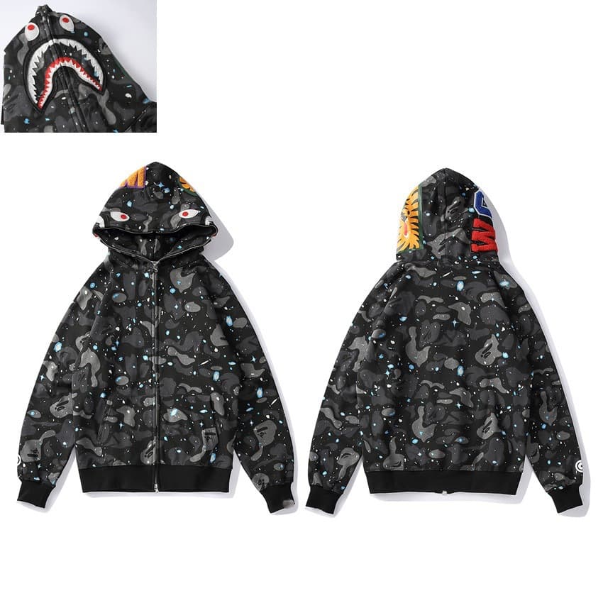 6110 starry sky black single hat