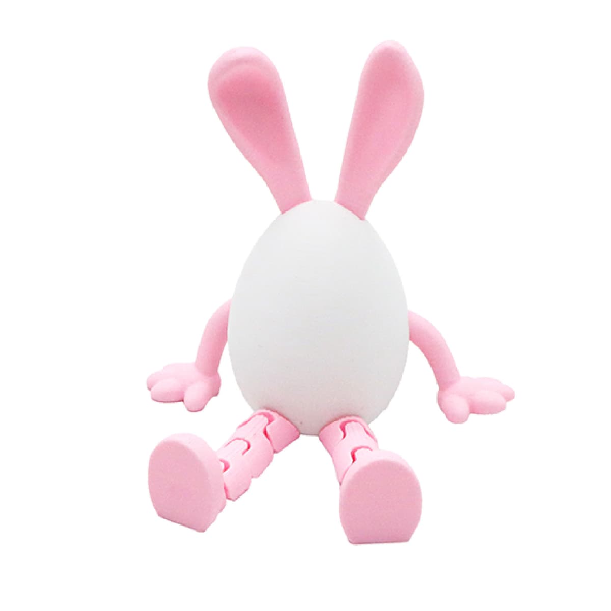 Pink rabbit ear white egg