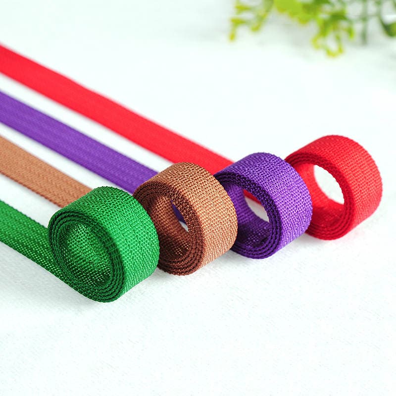 Nylon four-pit pattern webbing bag shoelace garment accessories silk packaging cake gift box decorative ribbon production 1