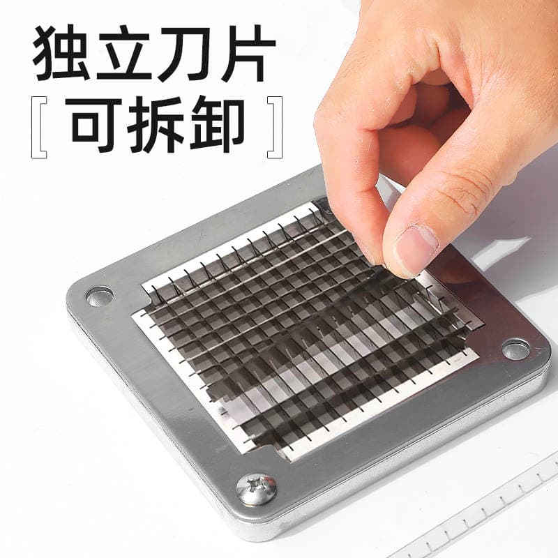 French Fry Cutter Stainless Steel Potato Slicer for Home and Commercial Use, Suitable for Cutting Potatoes, Radishes, and Cucumbers 1