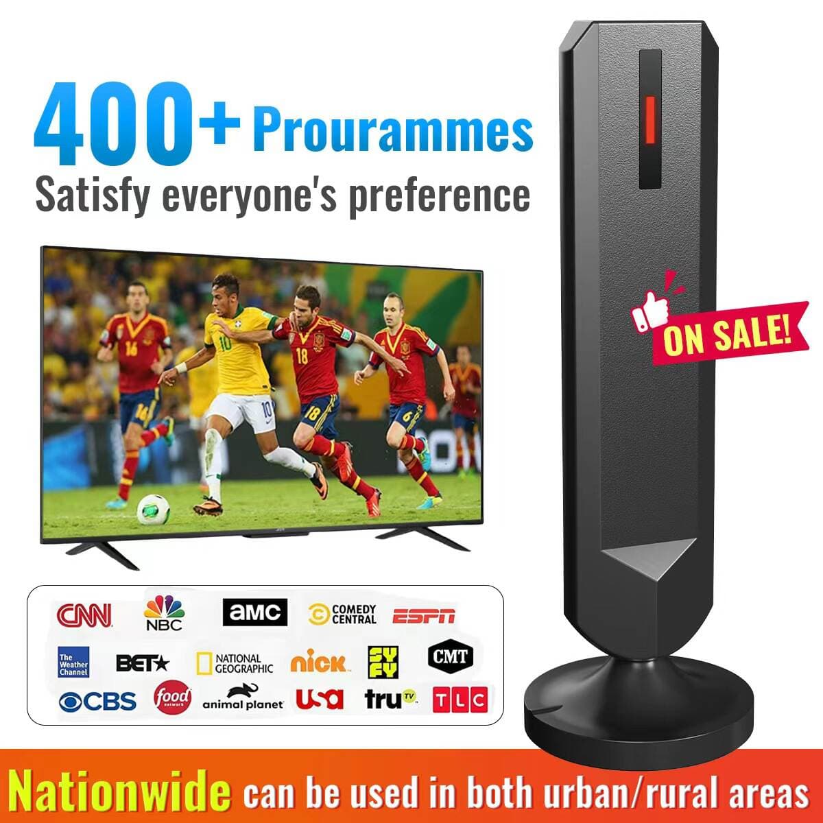 Suction Cup Type Digital Antenna 4K Smart Signal Amplifier Indoor Ground Wave Reception Broadcast Signal Tv Antenna 2