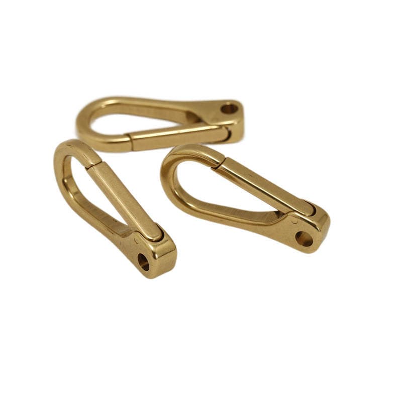 Brass keychain jewelry buckle fortune cloth hook vintage spring pure copper without tail buckle luggage dog buckle car waist hanging buckle 5