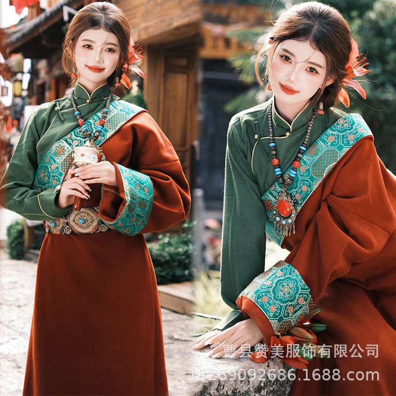 Xizang robe shirt belt