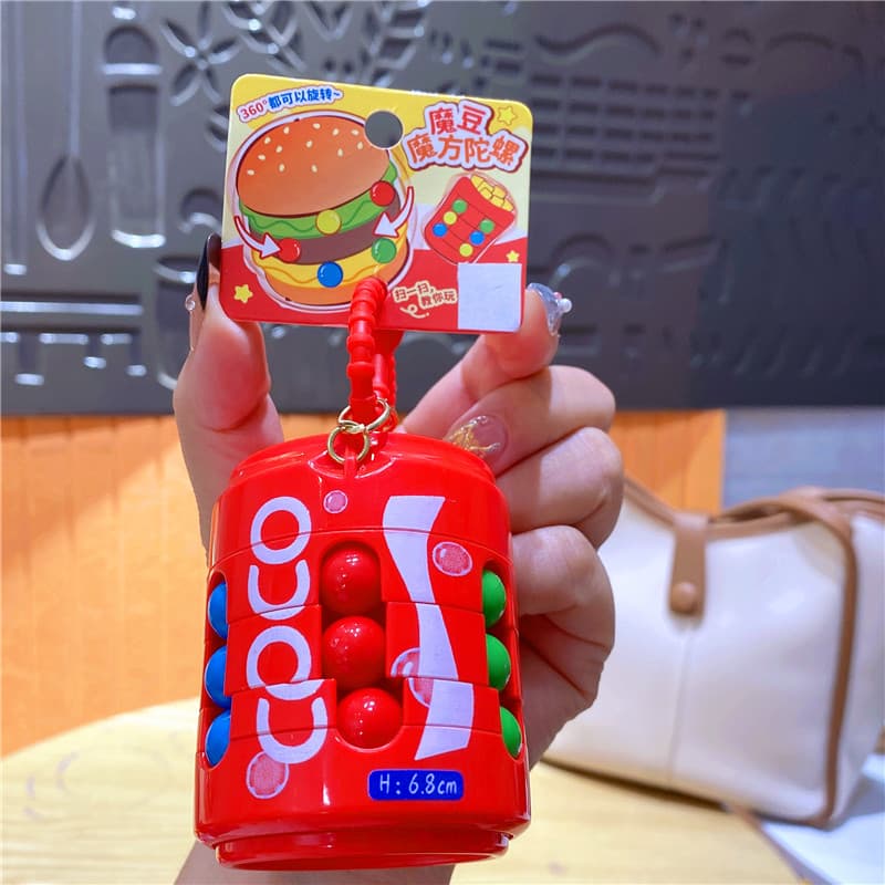 Soda magic bean fidget spinner-red coke