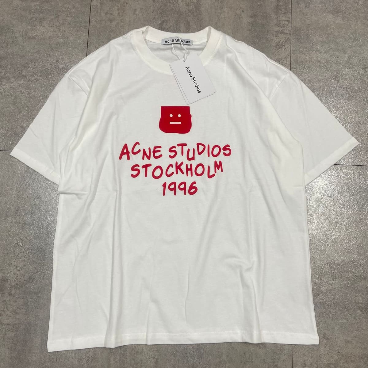 Ac83 white with red letters
