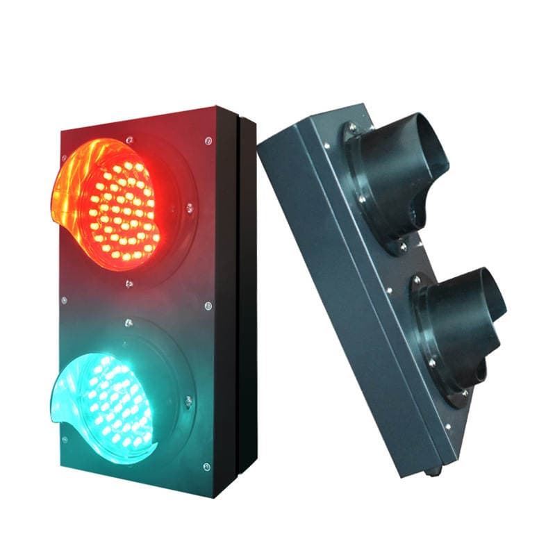 Small Red and Green Lamp 100MM Round Teaching Traffic Light 12V/24V/220V Factory Outlets 4
