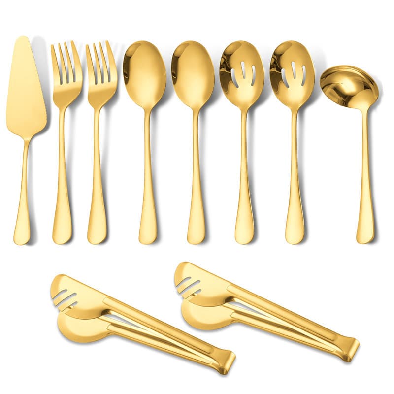 [golden 10-piece set] comes with 1 shovel, 1 spoon + semi-circular clip