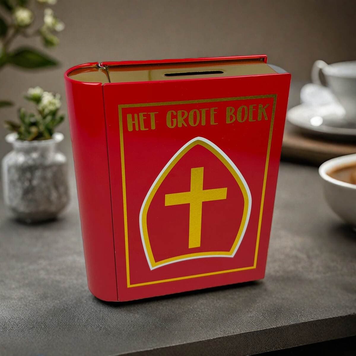 In-Stock Money Box Tinplate Packaging Box Book-Shaped Storage Box Rectangular Card Storage Gift Box 2