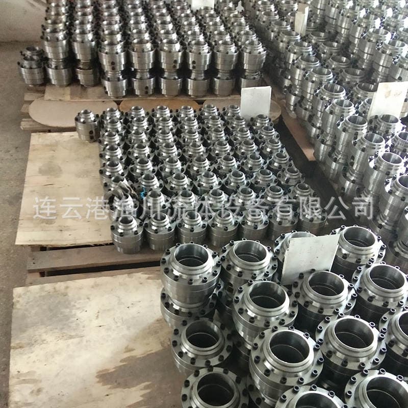 Kran borusu üçün universal fırlanan birləşmə, DN100, paslanmayan polad 304, PTFE astarlı 2