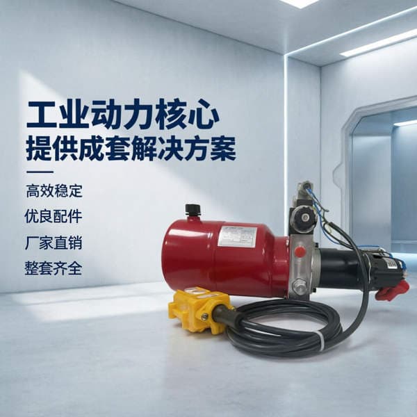 Integrated Hydraulic Power Unit, High-Pressure System Unit, Low Energy Consumption, Smooth Operation, Industrial Equipment Support System