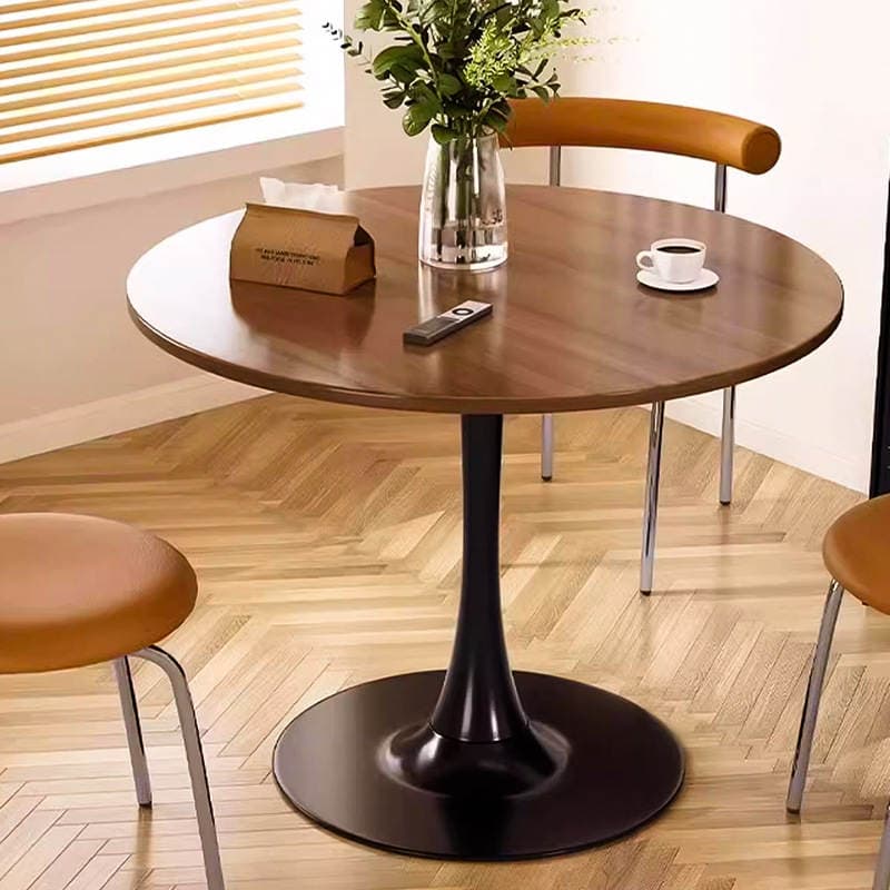 Tulip Round Table Small Apartment Home Balcony Round Dining Table Coffee Table Negotiation Table Reception Coffee Table Side Table 3
