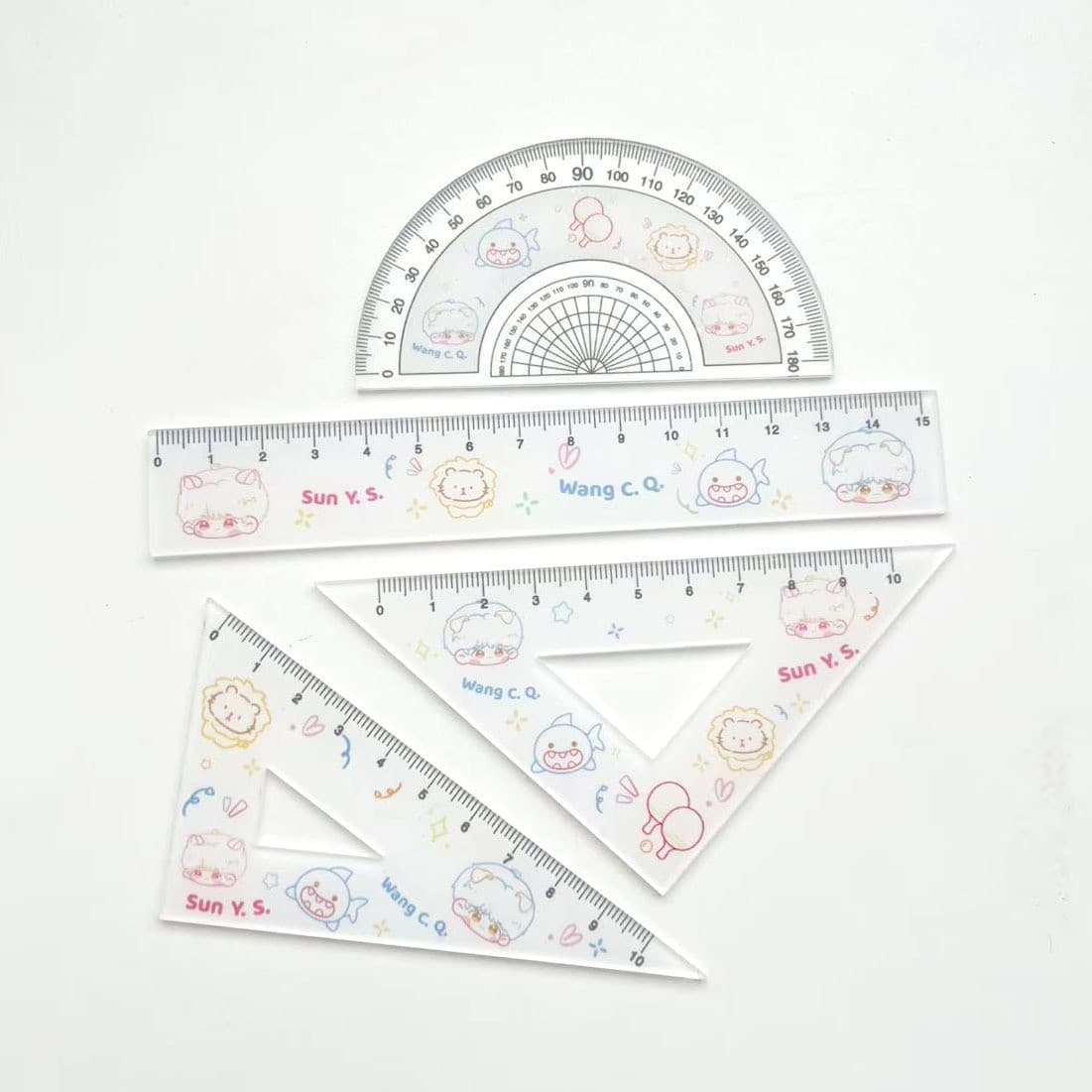 Shark head measuring ruler