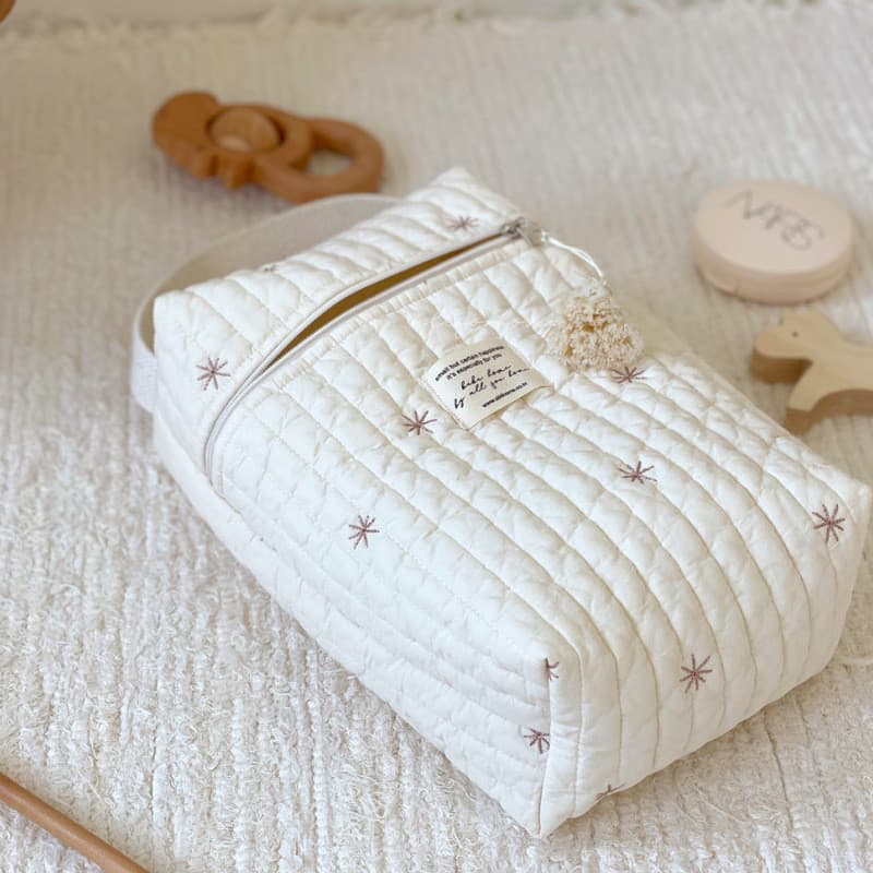 Snowflake diaper baby bag (send tassel)