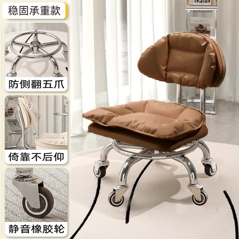 Electroplated five claws: xiaoyunduo dark coffee [with] silent rubber wheel