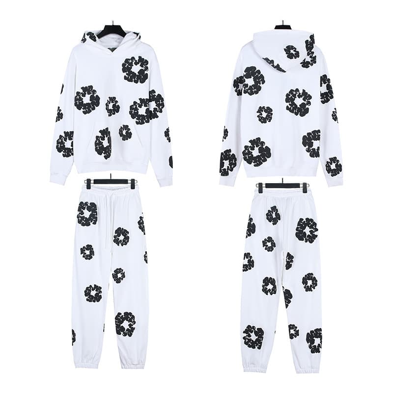 Sweatshirt suit [white]