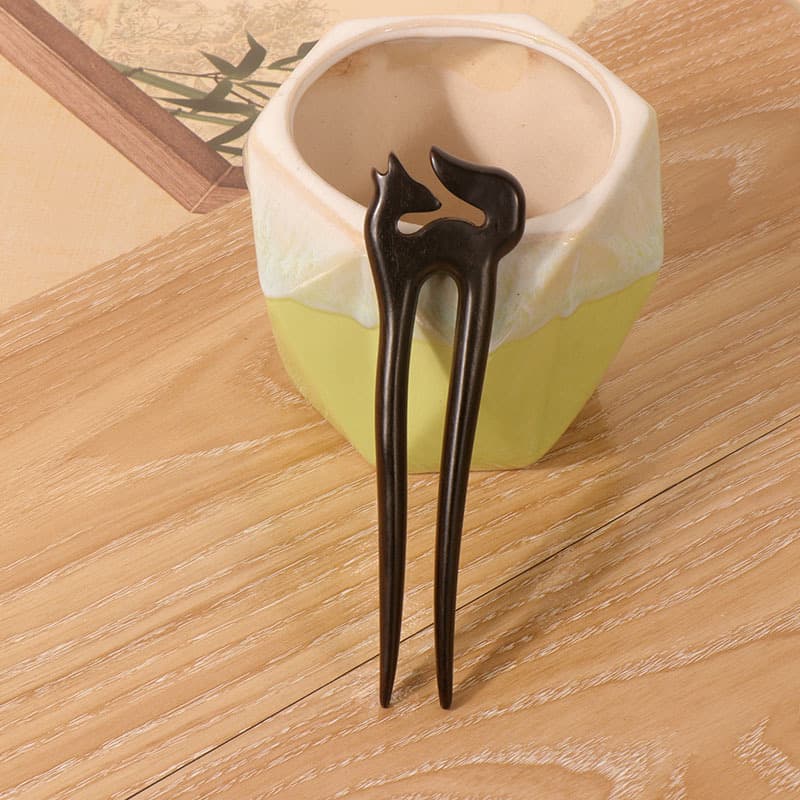 Purple sandalwood u hairpin--15 styles (13cm)