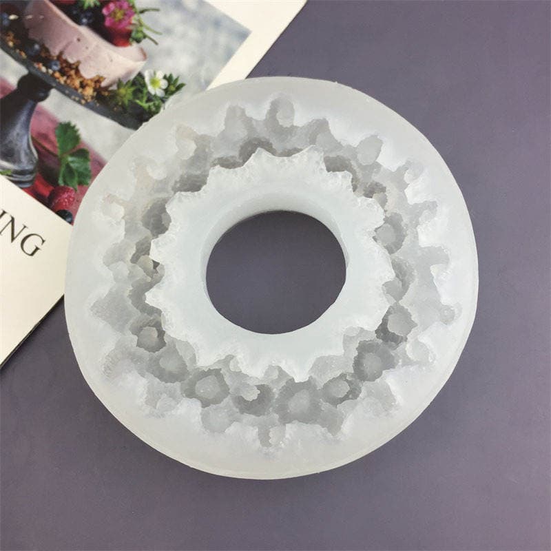 DIY Raspberry Fruit Circle Mulberry Wreath Silicone Mold Fondant Cake Decoration Chocolate Aroma Diffuser Plaster Ornament Mold 4