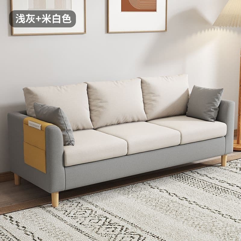 Light gray + off-white [snowflake velvet + free pillow]
