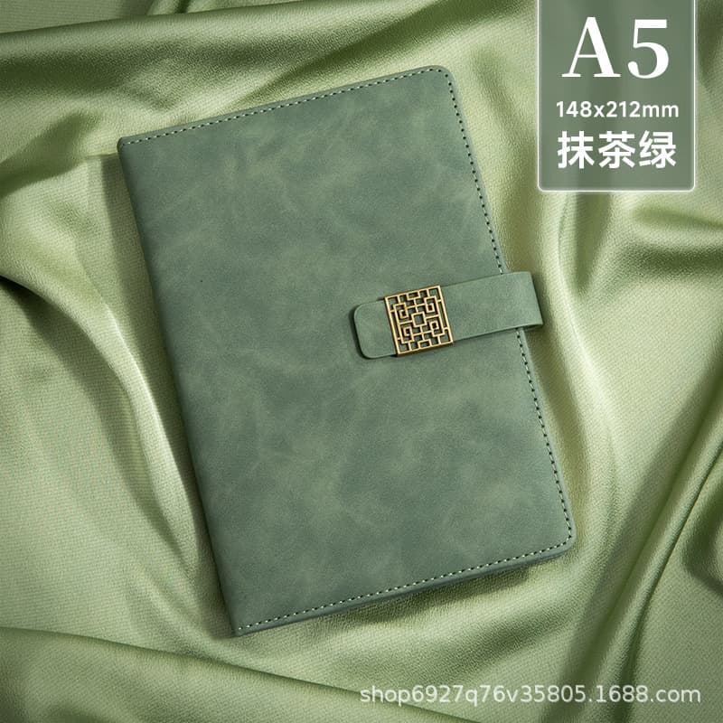 A5 - window cling button - matcha green