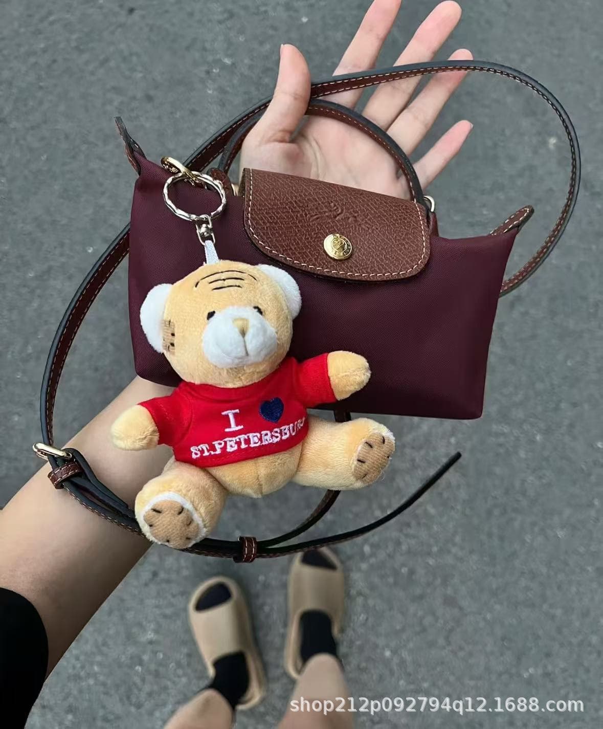 No-drill mini burgundy