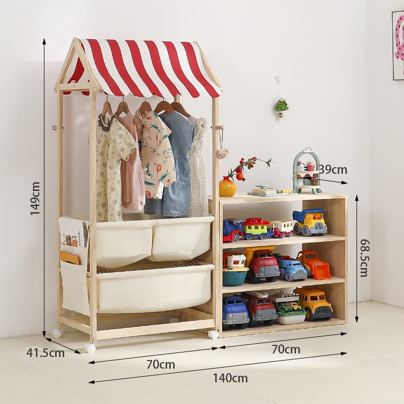 Small store type b red + teaching aids cabinet with four layers and three compartments, medium size depth 39cm