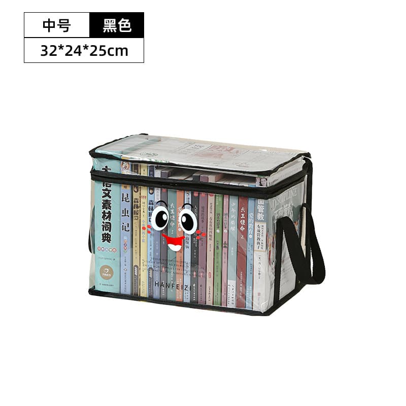 Book bag smiley-black medium