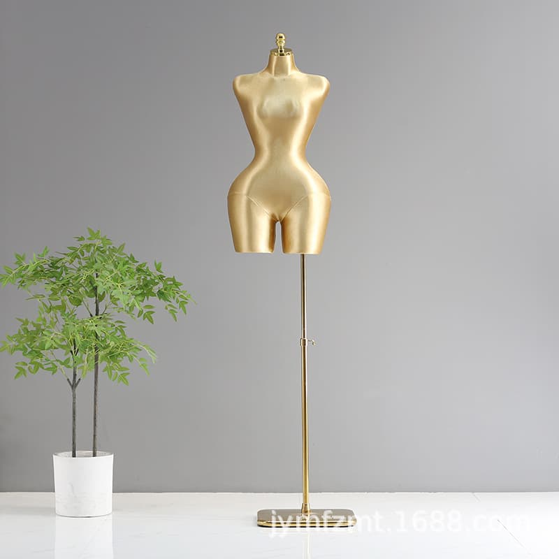 European and american plus size female model + thickened gold square---gold