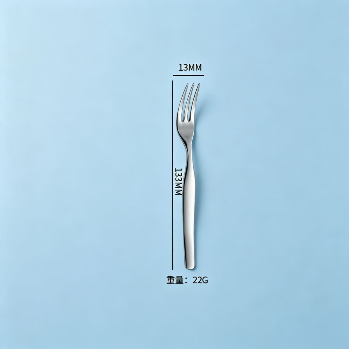 Three-pronged fork