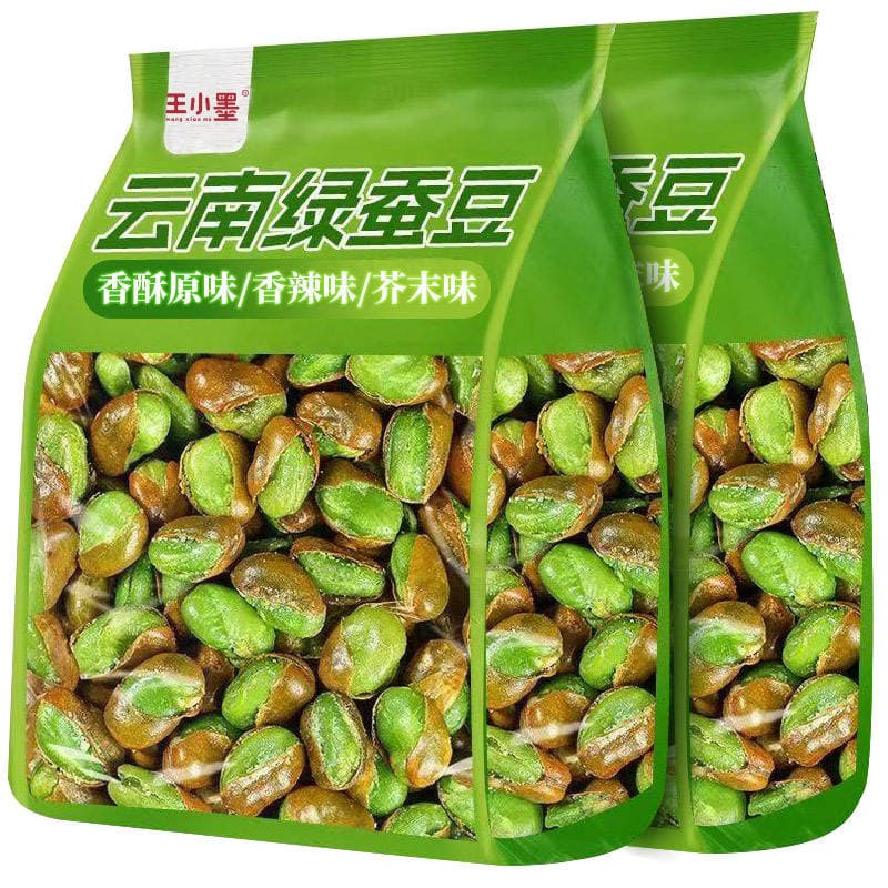Yunnan Baoshan yaşıl lobyası, qabıqlı, xırtıldayan, qovrulmuş, qəlyanaltı 1