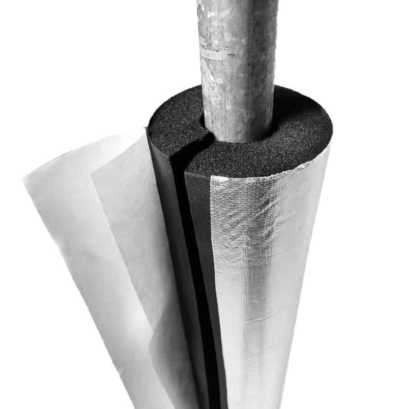 Rubber and plastic insulation pipe sleeve opening self-adhesive water pipe antifreeze insulation cotton fire air conditioning flame retardant thermal insulation material 5
