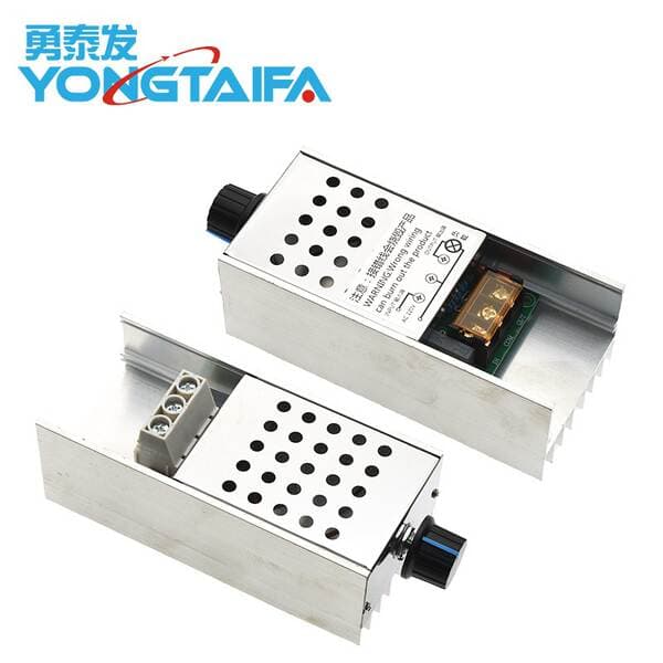 6000W 10000W Imported Power Thyristor Digital Voltage Regulator Dimming Speed Temperature Adjustment with Shell
