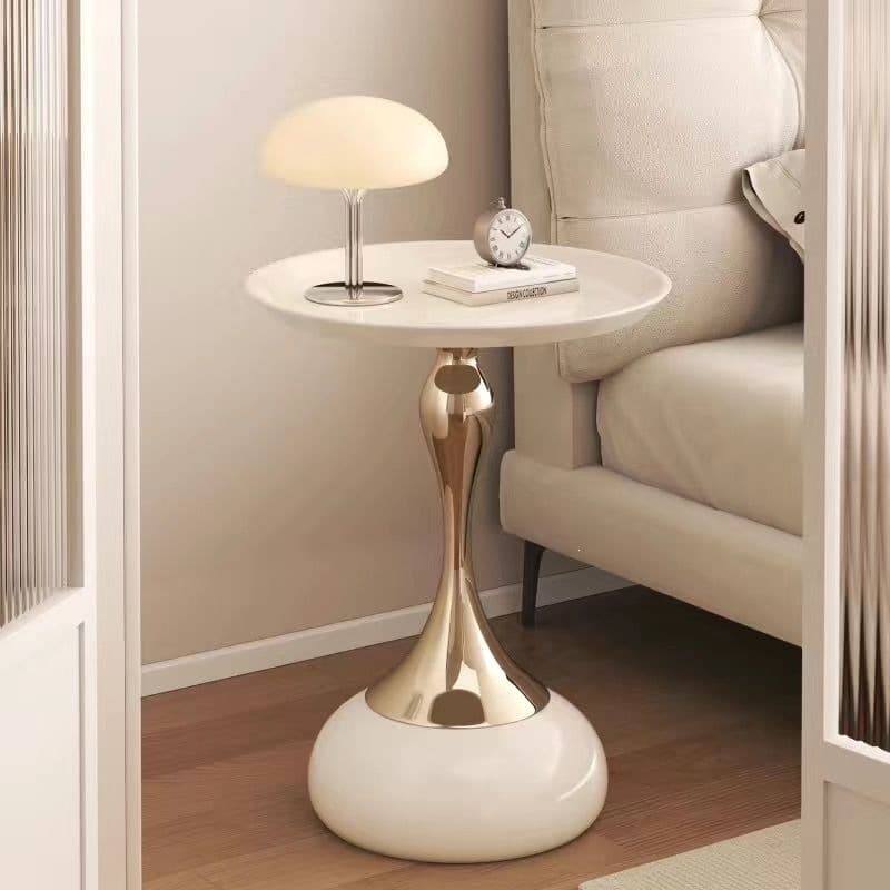 Apricot white + bright gold-plated rod (upgraded)