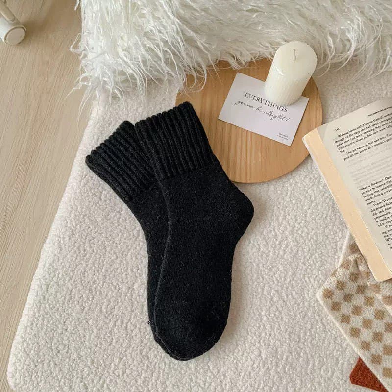 1 pair [thick and warm] black