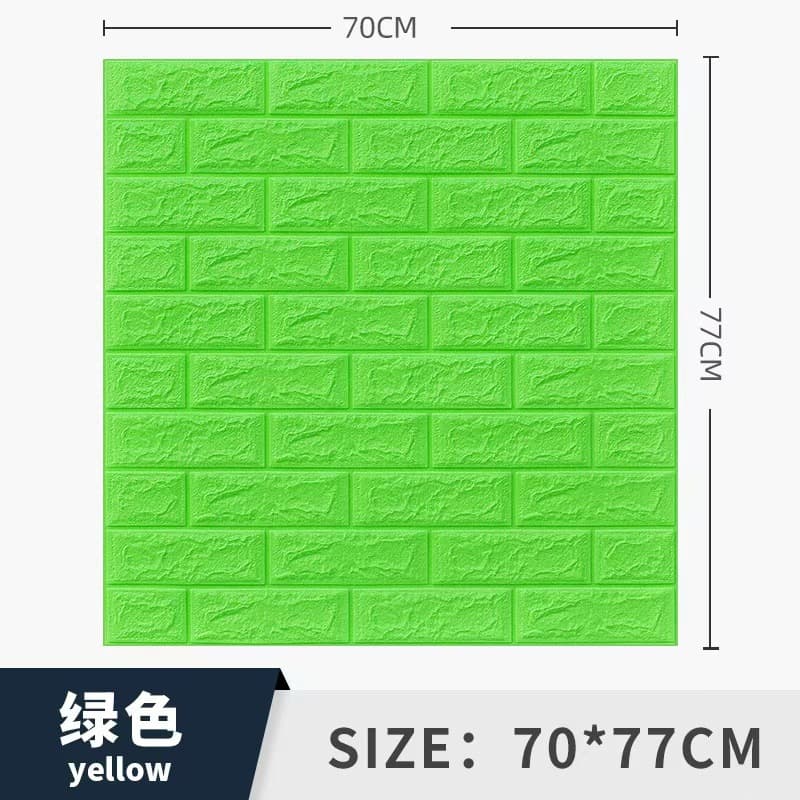 Brick pattern green