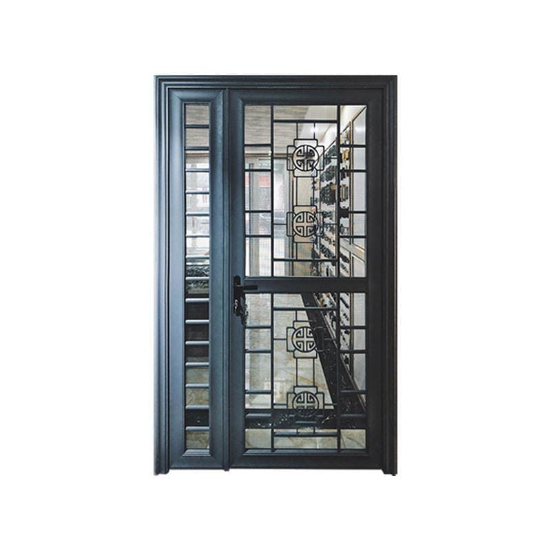 Sliding Screen Door Foshan Manufacturer Custom Aluminum Alloy Security Door Thermal Break Aluminum Doors and Windows Diamond Mesh Sliding Door 5
