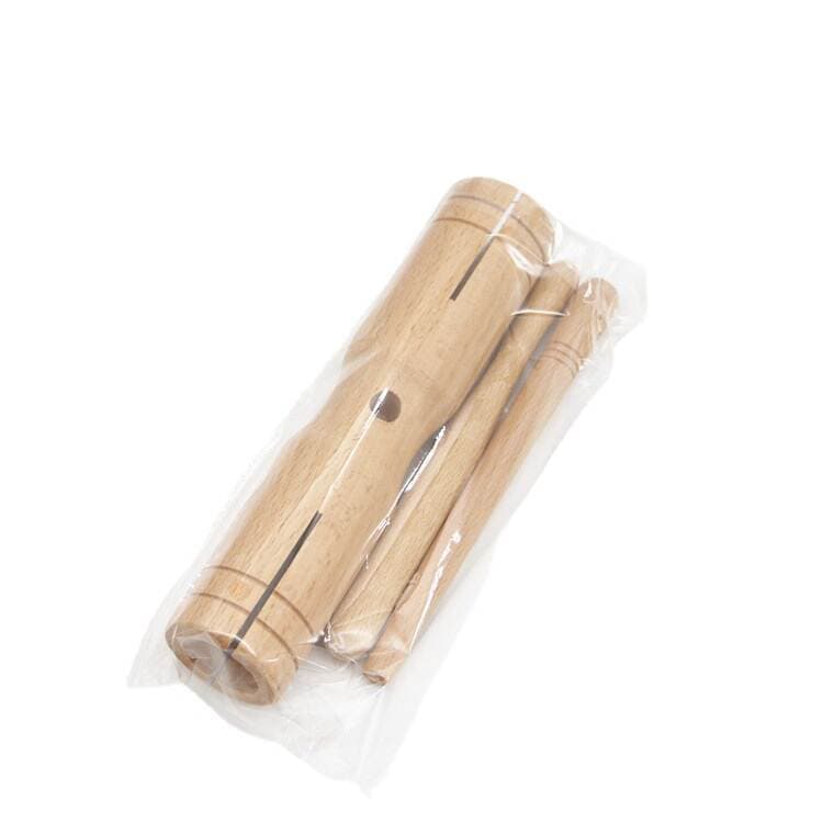 Manufacturer Wholesale Orff Percussion Instrument Beech Wood Plain Double Resonator Beech Wood Threaded Double Resonator Children's Toys 5